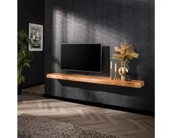 Etagère murale Levita 200 cm acacia - naturel