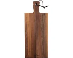 Bowls and Dishes Pure Walnut Wood | Duurzaam | Borrelplank | Tapasplank | Serveerplank 49 x 20 x 2 cm | walnoot hout | BBQ cadeautip!