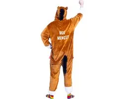 Paard onesie - dieren onesie - verkleedkleding - carnavalskleding - Carnaval kostuum - dames - heren – volwassenen - Dekhengst - Maat XS/S