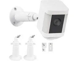 Support mural ajustable pour Caméras de sécurité - Compatible avec Ring Spotlight Cam et Ring Solar Panel - Support ajustable à 360° pour Caméras