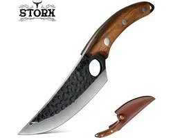 Storx Koksmes - Slagersmes - Koksmes - Handmade - Hak mes - BBQ - Mes - Mannen - Koken - BBQ master - Carbon Staal - CADEAU TIP