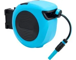 Brixy Wandslangbox - 20 Meter - Slanghouder - Tuinslang Met Haspel - 180° Draaibaar - Automatisch - Slanghaspel