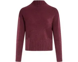 Pull bordeaux Fracomina avec col montant pour femmes - L (40)