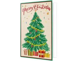 DIAMOND DOTZ Merry Christmas Tree - Diamond Painting - 817 Dotz - 18x13 cm