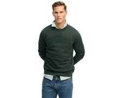 Superdry Pull Vintage Athletic Tonal Crew M2014382a A7h Eagle Green Hommes Taille - S