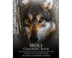 Advanced Adult Coloring Books- Wolf Coloring Book