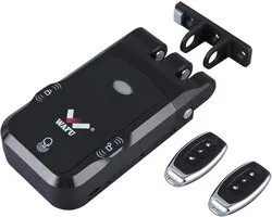 Smart Door Lock, Wireless Invisible Keyless Electronic Door Lock, with 2pcs Remote Keys, Indoor Touch Design, No Lock - ShopVlot