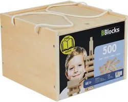 Blokkies BBlocks 500 pièces vierges dans une boîte en bois