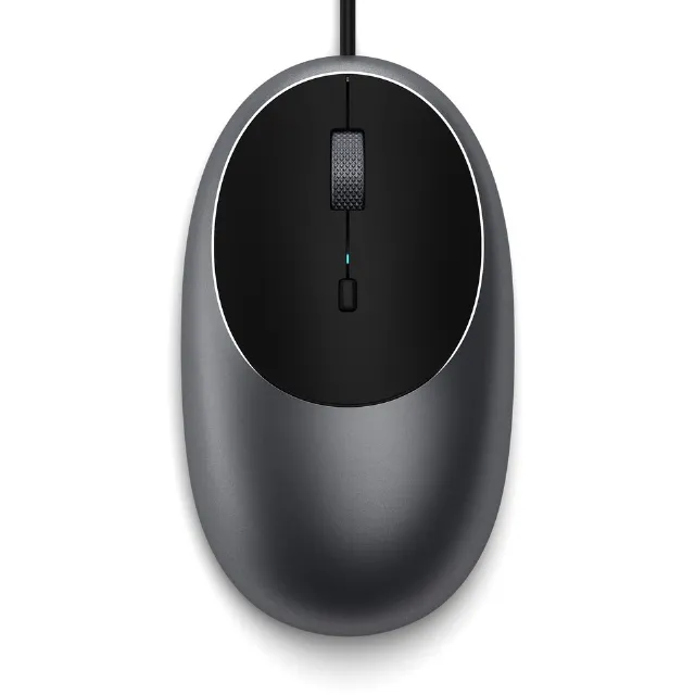 Satechi Aluminum C1 USB-C Wired Mouse – Optical Computer Mouse – For M2/ M1 MacB