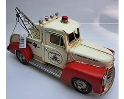Denza - blikken Amerikaanse auto - garage - takelwagen - Oldtimer car decoratie - 31386 -3250