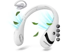 Vulpes Goods® Tech - Nek Ventilator - Draagbare Gezichtsventilator - USB ventilator - Mini Ventilator - Oplaadbaar - 3 standen - PRO Versie