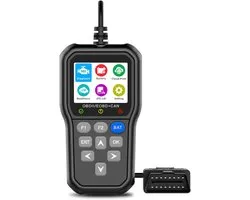 Mengshen OBD2-scanner, motorfoutcodelezer, met live gegevens, monitor, batterijdiagnose voor voertuigen OBDII/EOBD/JOBD+Can voor 1996 of nieuwere voertuigen