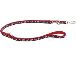 Red Dingo verstelbare hondenriem maat L - 180 cm lang, 25 mm breed