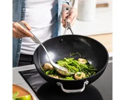Wok en aluminium trempé Forged KitchenAid 30 cm
