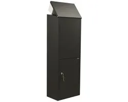 Allux 600 - pakketbrievenbus - achteruitname - zwart