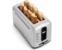 broodrooster 2 spleten 1500w roestvrij staal - riviera & bar - gp540a