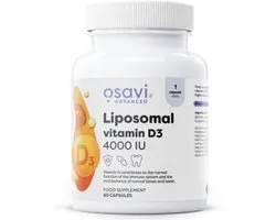 Osavi Liposomale Vitamine D3 4000 IE 60 Capsules - Hooggedoseerd Cholecalciferol met Liposovit® Technologie - Veganistisch