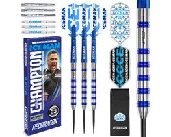 Red Dragon Gerwyn Price Iceman Cool Blue Series 80% Dartshopper Exclusives - Fléchettes