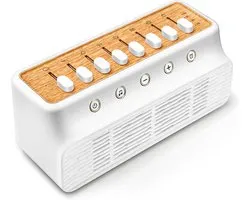 Machine à bruit White avec 8 sons de la nature | Enceinte de sommeil Bluetooth 5.0 avec minuterie | aide au sommeil portable pour adultes et bébés | conception antidérapante et câble USB-C/de chargement | pour la maison/le bureau/le yoga