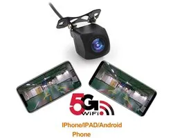 Innovastore Caméra de recul Voiture - Caméra Auto - Caméra de Voiture - Caméra - Voiture - Vision Nocturne - Sans Fil - Wifi - USB - Noir