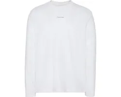 Calvin Klein T-shirt Ls Easy 20s Retro Ca Lv04rh851g Yaf Bright White Mannen Maat - XL