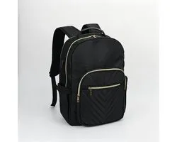 Swiss Pro+ - SP-SB.15I - Sac à dos de luxe Noir - Sacs à dos - Ordinateur portable - 28L - École - Enfant - Adultes - Sac à dos déperlant - Sac d'école - Voyage et travail - Conception antivol - Station de charge USB incluse - NEW School Edition