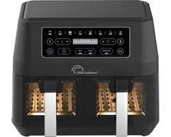 Little Balance 8765 - Airfryer double - Capacité 2 x 4,5 litres - 2460 Watt - 8 programmes - Sans PFAS