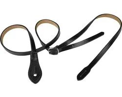 Gaucho GSTM-70-BK mandoline riem, carved leather, zwart