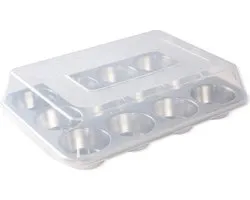 Moule à muffins avec couvercle, 12 tasses, aluminium - Nordic Ware | Naturals