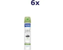 6x Sanex Deo spray - 200ml - natur protect - aluinsteen