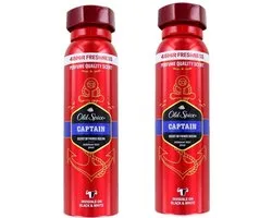 Old Spice Deodorant Spray Captain 2 x 150 ml