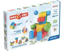 Geomag Magicube Recycled Creative Set 64 pièces | speelgoed magnétiques | 1-5 ans