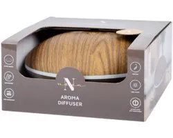 Aroma Diffuser - Houtlook - Bruin - Led Light - Ultra Sonic - Auto Off - Humidifier - USB operated