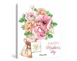 Moederdag chocolade kado - Chocoladecadeau voor Mama - Mother's day chocolate gift - Fairtrade Handgemaakt cadeau - Brievenbuspakje
