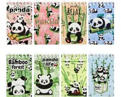 Boerni 8Pcs Cute Panda Mini NotePads Kawaii Cartoon Spiral Pocket Notebook Animal Memo Notebooks Birthday Teacher - ShopVlot