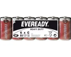 Energizer Eveready zinc C batterijen - folie 6 pack