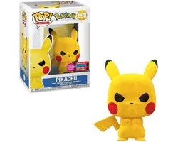 Funko Pop! Games: Pokemon - Grumpy Pikachu #598 Flocked 2020 Fall Convention Exclusive