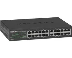 NETGEAR GS324 - Netwerk Switch - Unmanaged - 1 Gbps - 24 poorten