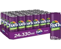 Fanta Cassis 24x33cl – Frisdrank Tray – Fruitige Bruisende Smaak