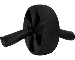 RYZOR Abs wheel with large wheel - Abs trainer - Abs wheels plastic - Ab roller - Roues musculaires abdominales wheel - Training wheel - Abs device - Work out muscle abdominal - Ab wheel roller for abs - Sports equipment - Zwart - 30 x 18 cm
