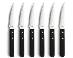Amefa Pizza - Steakmessenset - 6 delig - RVS - Vaatwasserbestendig