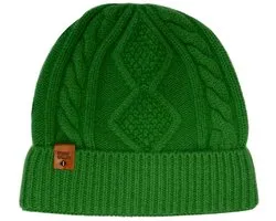 Stone Valley Grofgebreide Damesmuts van 100% Wol - Groen