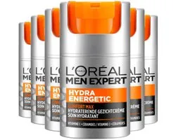 6x L'Oréal Men Expert Hydra Energetic Comfort Max Droge Huid crème 50 ml