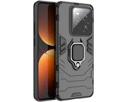 Coque de protection compatible avec Realme GT 7 Pro (678 pouces) – Antichoc avec support métallique rotatif à 360°