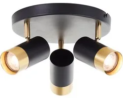 Brilliant Vigolo - Spot de plafond - GU10 3x5W - 3000K - Or Goud