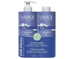 Uriage Bébé 1ère Reinigingscrème Set van 2 x 500 ml