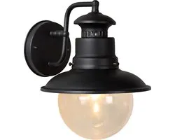 Lucide FIGO - Applique murale Extérieur - 1xE27 - IP44 - Noir