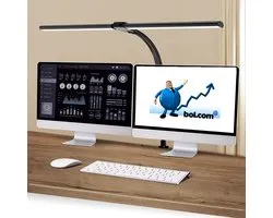 Lampes District - Lampe de bureau LED dimmable - LED de protection des yeux - Lampe de travail flexible - 5 modes d'éclairage et 5 niveaux de luminosité