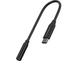 Wiredwave - Aux Kabel: USB-C naar Jack 3.5MM - Premium Geluid - Aluminium - Compatibel met Samsung en Iphone - Zwart