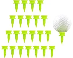 Tees de golf en plastique 1 pouce courts - Tees de château pour une hauteur constante - Petits tees de golf durables pour les coups de Par 3 et de fer, 100 pièces